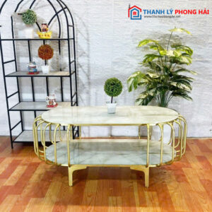 Bàn Sofa Oval 2 Tầng Cao Cấp Mới 99% 7