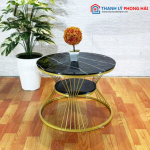 Bàn Sofa Mặt Tròn Vân Đá Mới 99% (nhiều màu) 9