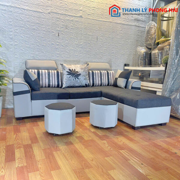 Thanh Lý Bộ Sofa Chữ L Hiện Đại Cao Cấp Mới 99% 3