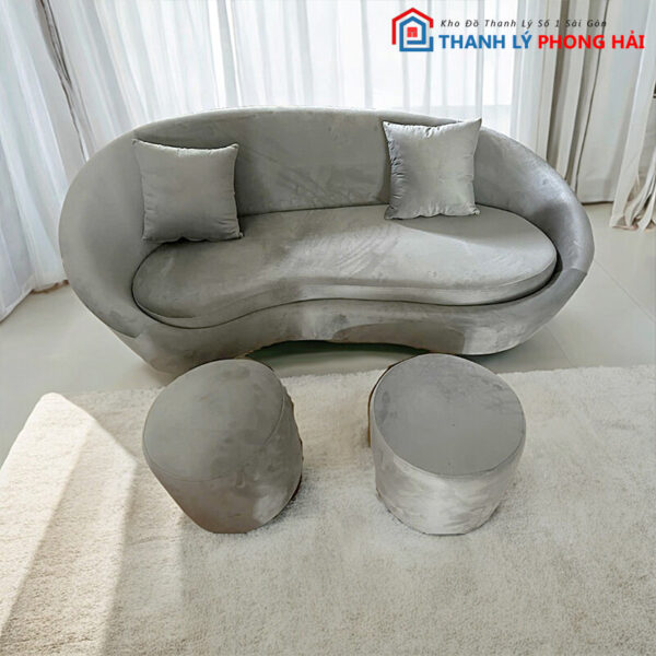 Thanh Lý Băng Sofa Hạt Đậu Bọc Nhung Mới 99% 3