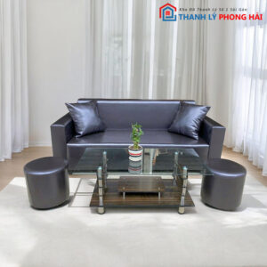 Sofa Bọc Da Trơn Sang Trọng Mới 99% (nhiều màu) 5