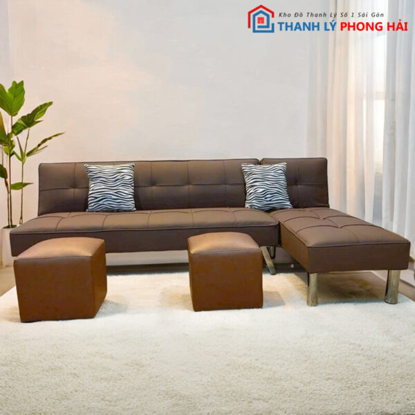 Sofa Góc L Đơn Giản Hiện Đại Mới 99% 4