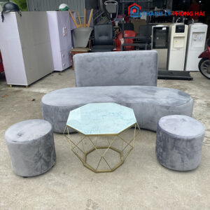 Sofa Cong Mặt Trăng Kiểu Tối Giản Mới 99% (2 màu) 5