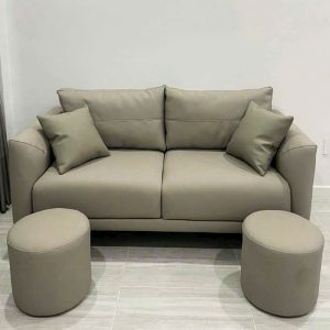 Thanh Lý Băng Sofa Đôi Da Nâu 1m6 Mới 99%