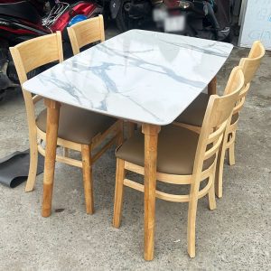 Thanh Lý Bộ Bàn Ăn Cabin Mặt Giả Đá Đẹp Mới 99% 2 Thanh Lý Bộ Bàn Ăn Cabin Mặt Giả Đá Đẹp Mới 99%