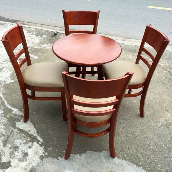 Thanh Lý Bộ Bàn Ghế Cafe Cabin Gỗ Tự Nhiên Mới 99% (Nhiều Màu)