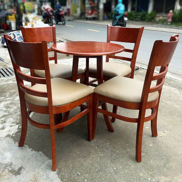 Thanh Lý Bộ Bàn Ghế Cafe Cabin Gỗ Tự Nhiên Mới 99% (Nhiều Màu)
