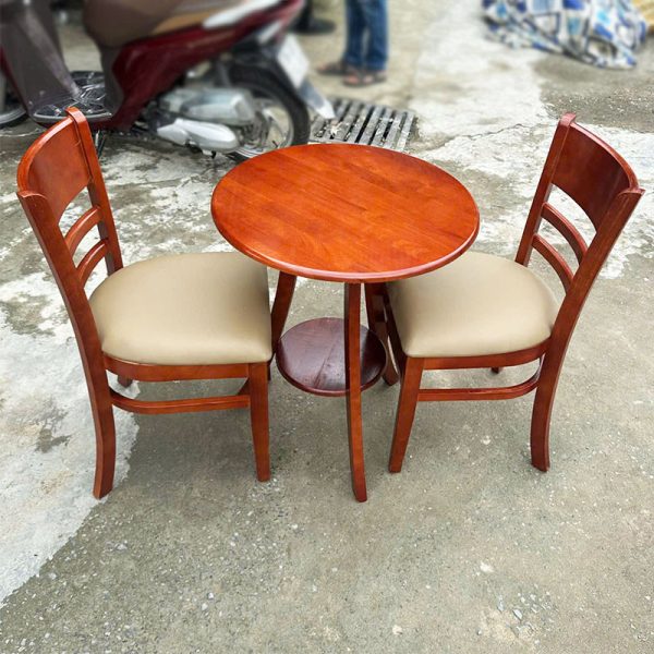 Thanh Lý Bộ Bàn Ghế Cafe Cabin Gỗ Tự Nhiên Mới 99% (Nhiều Màu)