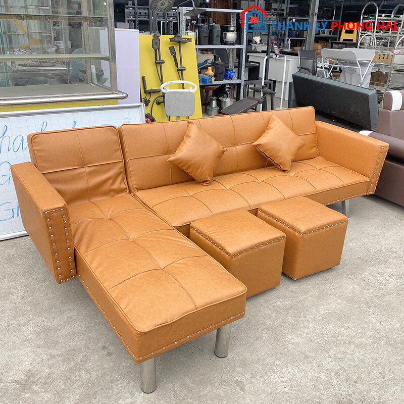bo-sofa-thanh-ly-gia-re-13 Thanh Lý Bộ Sofa Bed Bọc Da Góc L Mới 99% (nhiều mẫu)  