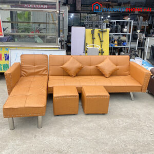 Thanh Lý Bộ Sofa Bed Bọc Da Góc L Mới 99% (nhiều mẫu) 12
