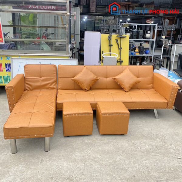 Thanh Lý Bộ Sofa Bed Bọc Da Góc L Mới 99% (nhiều mẫu) 4