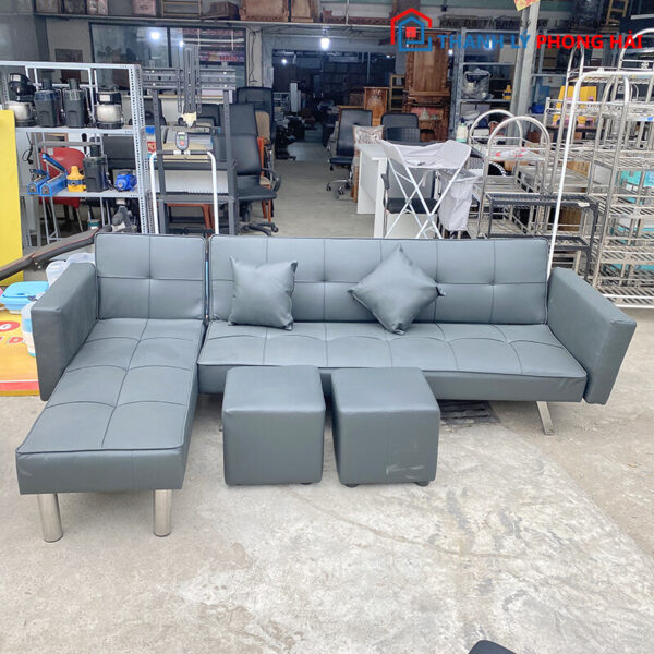 Thanh Lý Bộ Sofa Bed Bọc Da Góc L Mới 99% (nhiều mẫu) 2