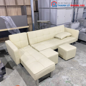 Thanh Lý Bộ Sofa Bed Bọc Da Góc L Mới 99% (nhiều mẫu) 16