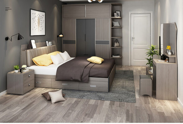 giuong-cu-op-nem-588x400 Top 10 Mẫu Giường Ngủ Ốp Nệm Thanh Lý Hiện Đại Chỉ Hơn 2 Triệu  