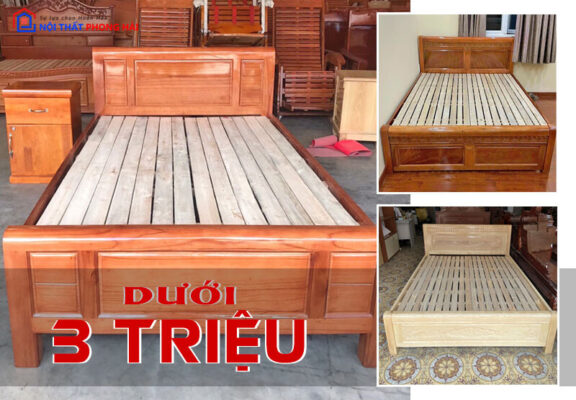 giuong-go-duoi-3-trieu-576x400 Gợi Ý 7 Mẫu Giường Gỗ Tự Nhiên Được Ưa Chuộng Nhất Tại Phong Hải - Giá dưới 3 triệu  