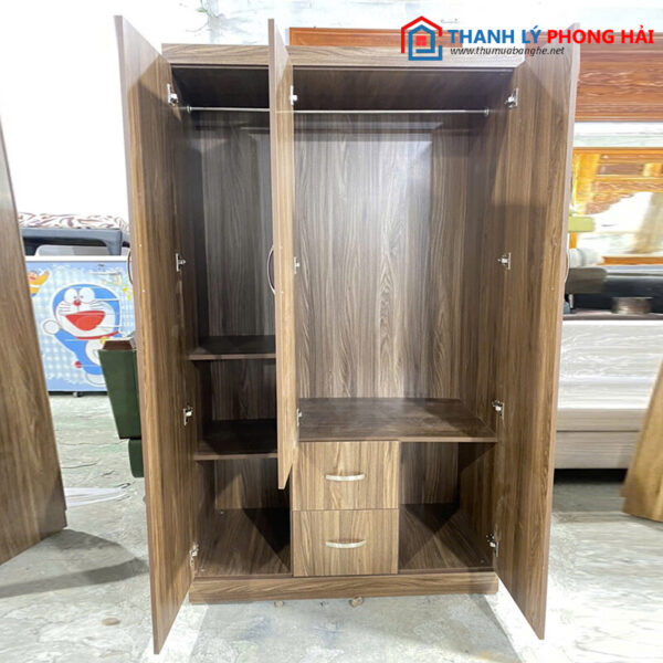 Thanh Lý Tủ Gỗ MDF 2 Cánh 1m2 Mới 99% 2