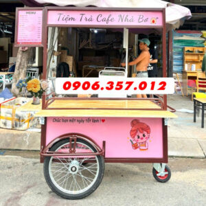 Xe Bán Cafe Màu Hồng Rẻ Đẹp
