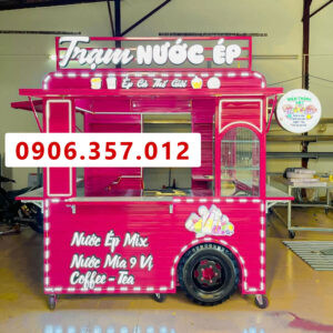 Xe bán nước mía nước ép siêu đẹp