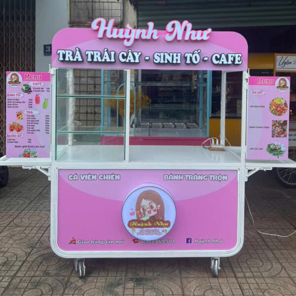 Xe bán sinh tố cafe nước giải khát