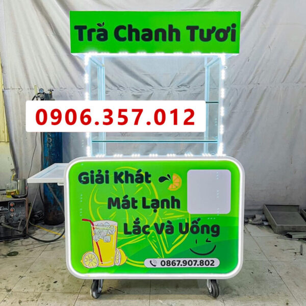 Xe bán trà chanh tươi nhỏ gọn