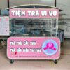 Xe bán trà sữa inox