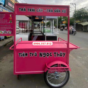 Xe bán trà sữa xô