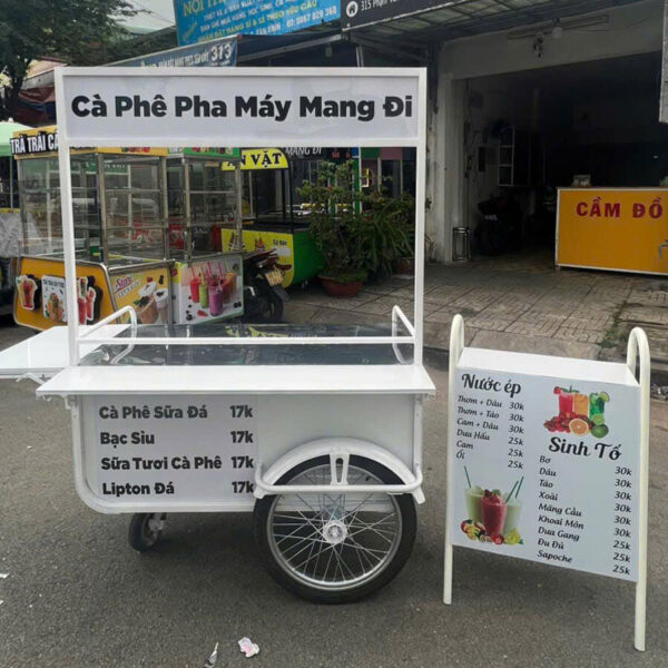 Xe cafe pha máy mang đi