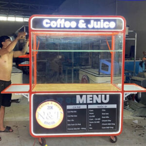 Xe bán cafe nước ép