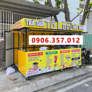 Xe quầy bán trà sữa loại lớn