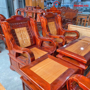 Bộ Salon Đài Loan Gỗ Tràm Mặt Gõ Mới 99% 3 Bộ Salon Đài Loan Gỗ Tràm Mặt Gõ Mới 99% 7