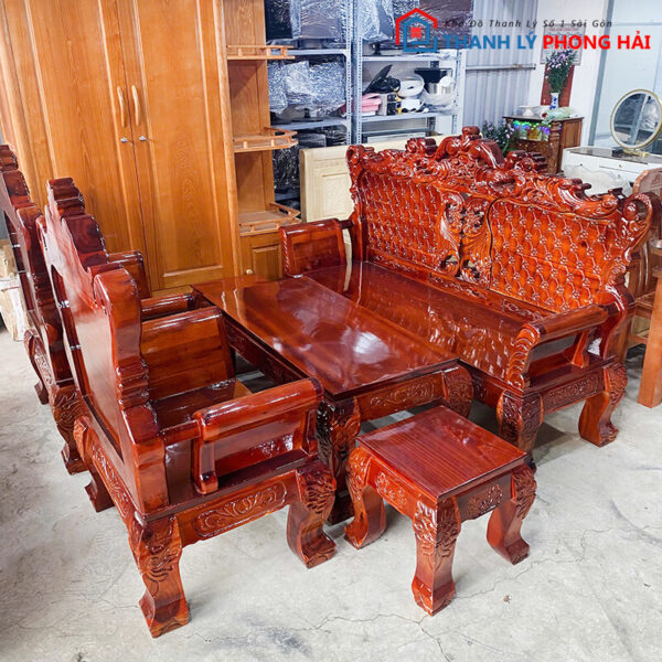 Bộ Salon Gỗ Hoàng Gia Đẳng Cấp Mới 99% 3