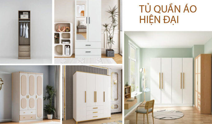 mau-tu-quan-ao-hien-dai-681x400 Tổng Hợp Các Kích Thước Tủ Quần Áo Phổ Biến Hiện Nay  