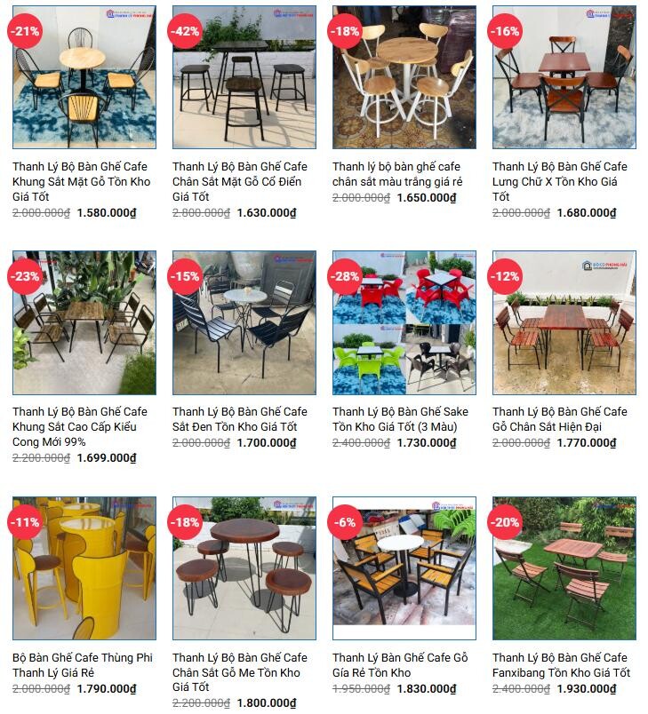 bo-ban-ghe-cafe-dep-hien-dai-thanh-ly Địa chỉ mua bán thanh lý bàn ghế cafe cóc cũ uy tín tại TPHCM  