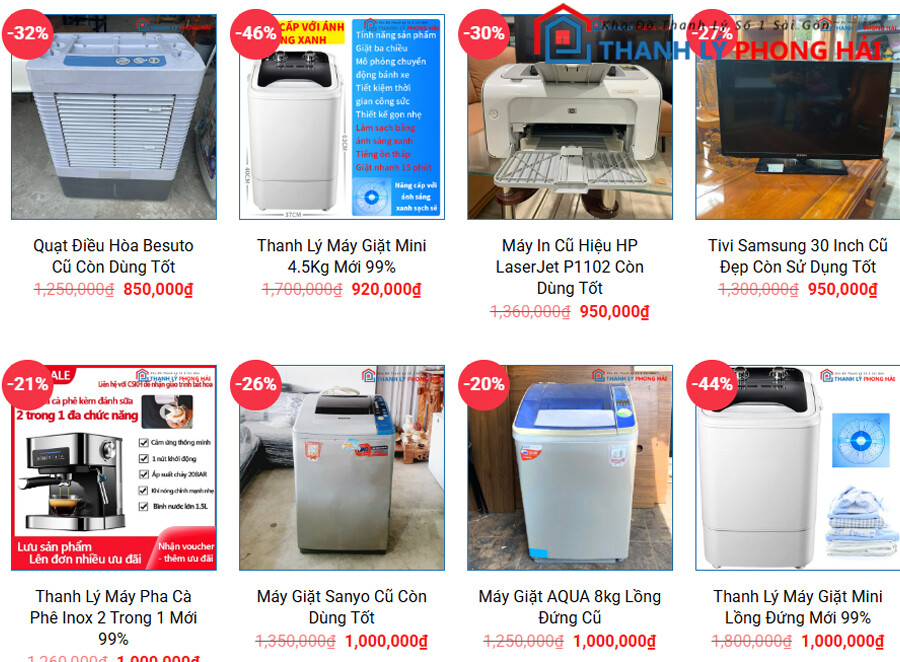 thanh-ly-do-gia-dung-cu-5 Địa Chỉ Mua Bán Thanh Lý Đồ Gia Dụng Cũ Uy Tín Tại TPHCM  