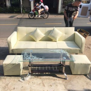 Bộ Sofa Bed Bọc Da Cao Cấp Mới 99% Giá Rẻ – (nhiều màu)