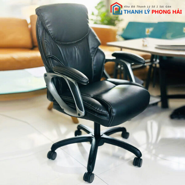 Ghế Giám Đốc Da Đen Tồn Kho Thanh Lý Mới 99% 2