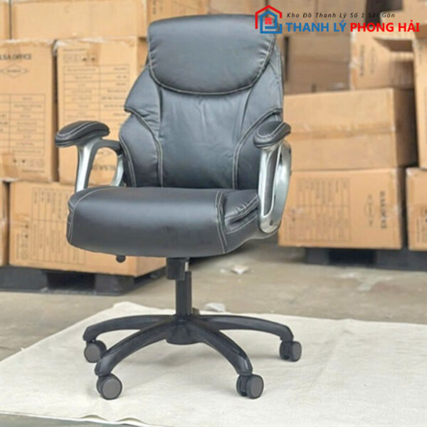 Ghế Giám Đốc Da Đen Tồn Kho Thanh Lý Mới 99% 1