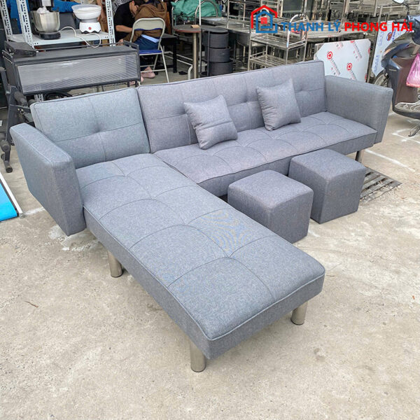 Thanh Lý Bộ Sofa Bed Chữ L 1m9 Tồn Kho Mới 99% 2