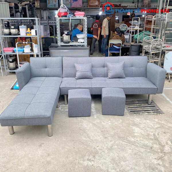 Thanh Lý Bộ Sofa Bed Chữ L 1m9 Tồn Kho Mới 99% 1