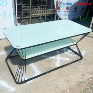 Bàn Sofa Kính Xanh Ngọc 2 Tầng 100cm Mới 99% 2 Bàn Sofa Kính Xanh Ngọc 2 Tầng 100cm Mới 99%