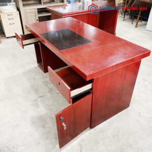 Thanh Lý Bàn Giám Đốc 1m6 Nâu Đỏ Mới 99% 3 Thanh Lý Bàn Giám Đốc 1m6 Nâu Đỏ Mới 99%