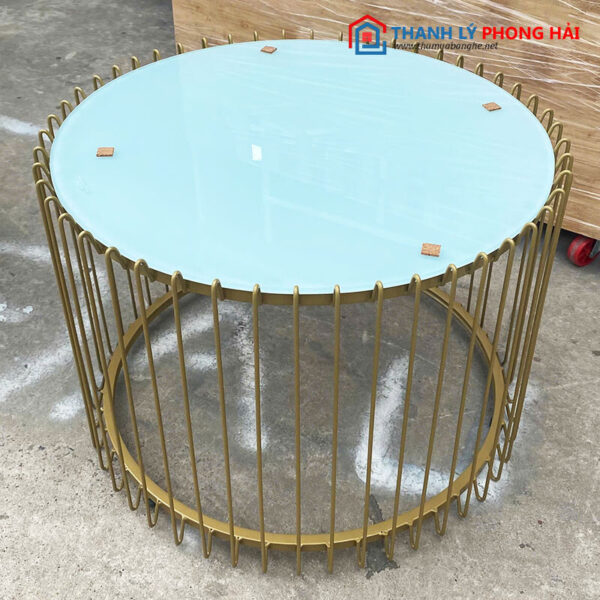 Thanh Lý Bàn Tròn Sofa Mặt Kính Nhiều Mẫu Mới 99%