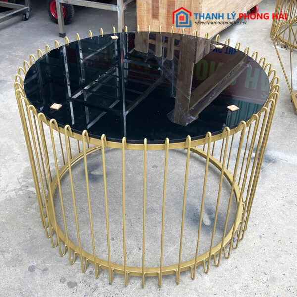 Thanh Lý Bàn Tròn Sofa Mặt Kính Nhiều Mẫu Mới 99%