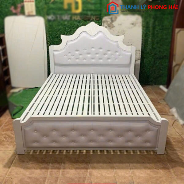 Thanh Lý Giường Sắt Hoàng Gia Kiểu Hộp 1m6 Mới 99%