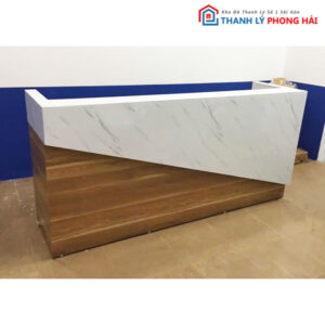 Thanh Lý Quầy Lễ Tân MDF Cốt Xanh Mới 99%