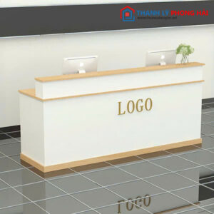 Thanh Lý Quầy Lễ Tân MDF Kiểu Hiện Đại Mới 99%