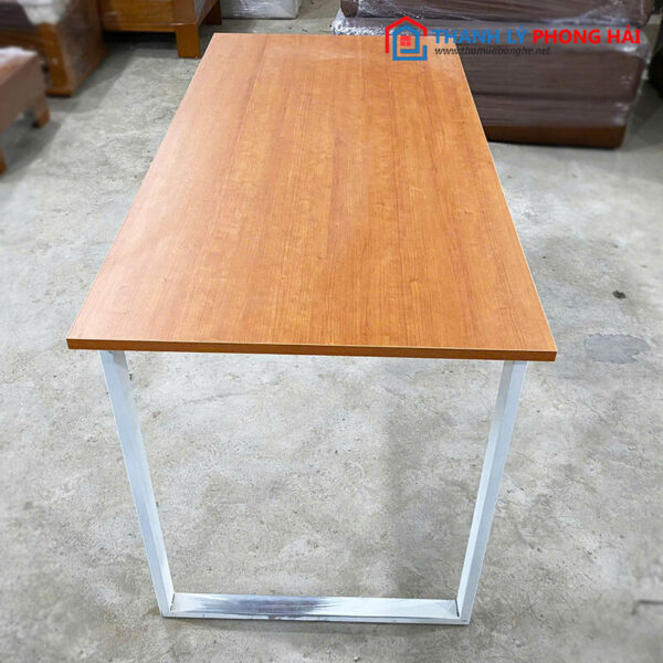 Thanh Lý Bàn Làm Việc 1m Chân Sắt Mặt MDF Mới 99%