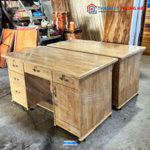 Thanh Lý Bàn Làm Việc Gỗ Cao Su 1m4 Mới 99%