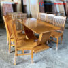 Thanh Lý Bộ Bàn Ăn Gỗ Sồi 6 Ghế Mới 99%