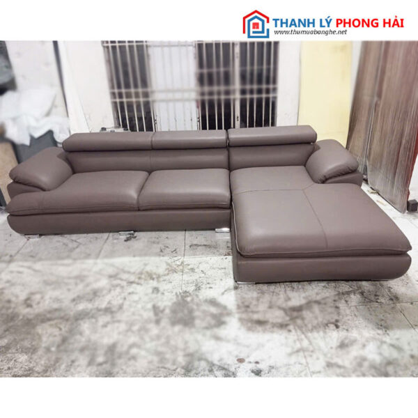 Thanh Lý Bộ Sofa Da Góc L 2m6 Mới 99%